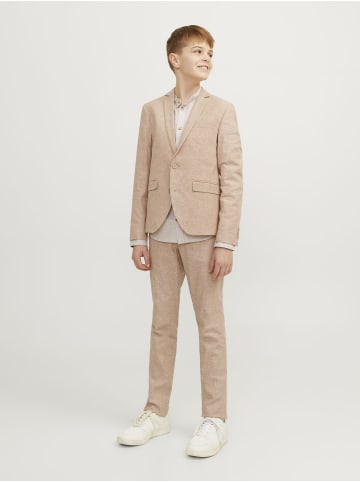 JACK & JONES Junior Einreihiger Blazer und Hose in Travertine