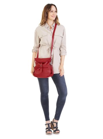Forty degrees Rucksack echt Leder in rot