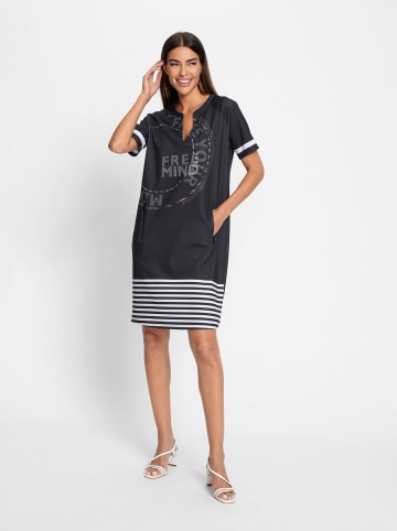 Heine Jerseykleid in schwarz-weiß-bedruckt