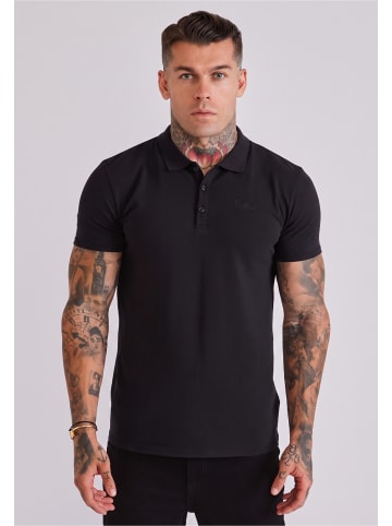 SikSilk Polo Shirt in black