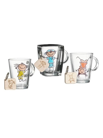 Ritzenhoff & Breker 3er Set Kinderbecher mit Schlüsselanhänger Best Friends in 290 ml in bunt
