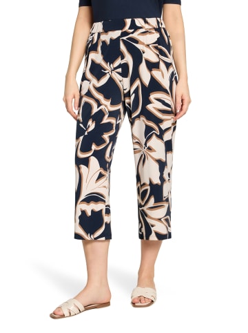 Betty Barclay Schlupfhose mit Bundfalten in Dark Blue/Brown