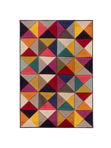 KADIMA DESIGN Designer-Teppich in lebhaften Farben und geometrischem Muster