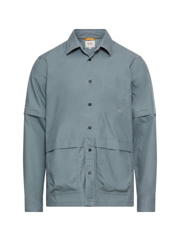 Camel Active Overshirt mit Zip-Off Ärmel in Blau