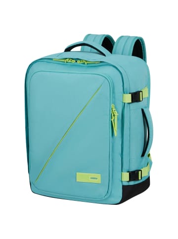 American Tourister Take2Cabin - Reiserucksack 15.6" M 45 cm (blau) in dusty turquoise/lime