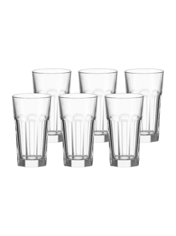LEONARDO Longdrinkgläser Rock 340 ml transparent in transparent