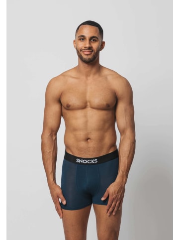 SNOCKS Boxershorts aus Modal Blau 3 Stück
