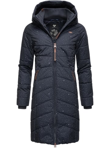 ragwear Steppmantel Dizzie Coat Print in Navy