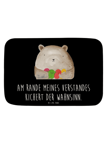 Mr. & Mrs. Panda Duschvorleger Bär Gefühl mit Spruch in Schwarz