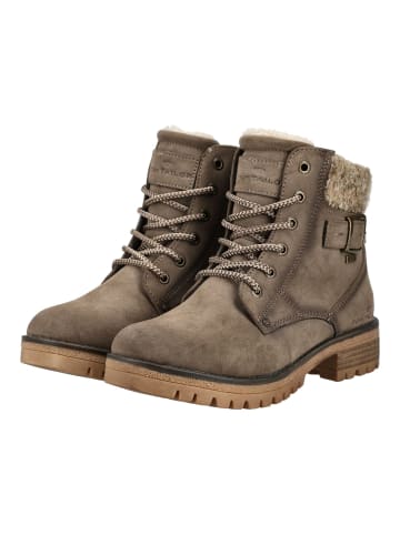 Tom Tailor Stiefelette Taupe