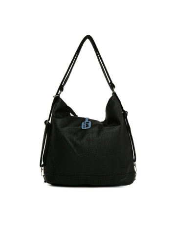 BAGmori Schultertasche in Schwarz