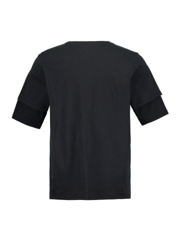 JP1880 Kurzarm T-Shirt in schwarz