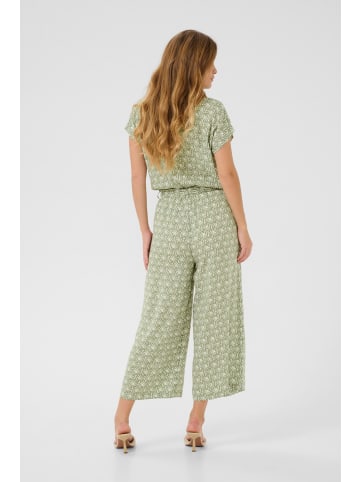 Kaffe Overall KAmira Loose fit in Oli Green / Chalk Print