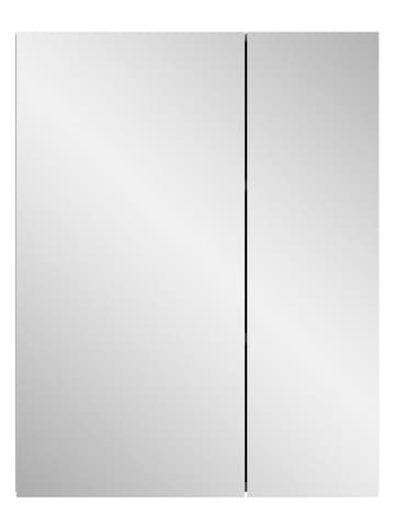 xonox.home Spiegelschrank in weiß Melamin/weiß hochglanz  - (B) 60 x (H) 77 x (T) 18