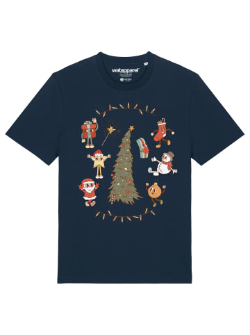 wat? Apparel T-Shirt Christmas 2024 in Dunkelblau