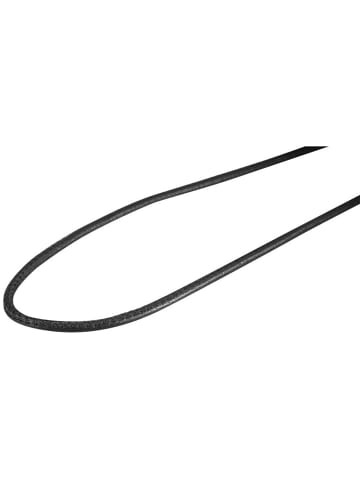 Adeliás Unisex Halskette aus Leder 43+5 in schwarz