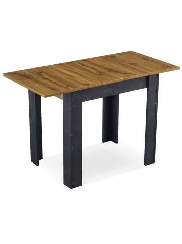 B&D Home Ausziehtisch LIVIUS in Natureiche-Schwarz