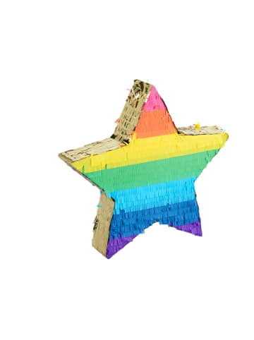 relaxdays Pinata Stern in Bunt/Gold