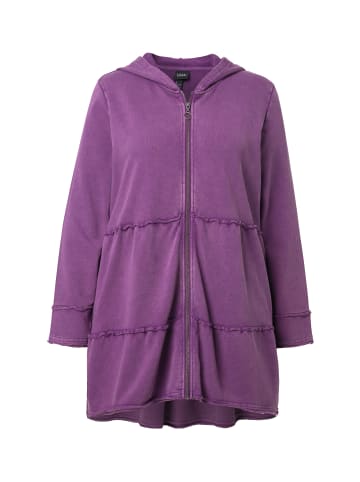 Ulla Popken Sweatjacke in aubergine
