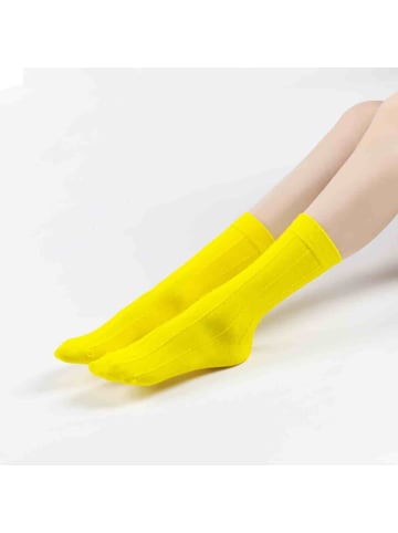 MUNADUNA 4er-Set '3D Streifen' Socken Bunt