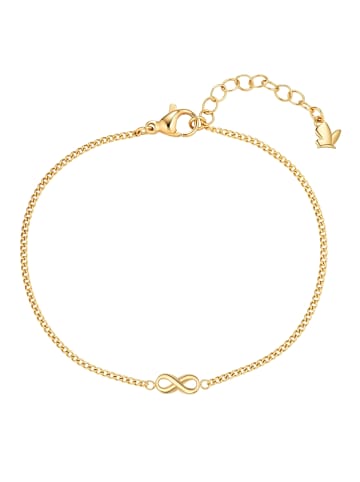 Glanzstücke München Armband Infinity aus Edelstahl in gelbgold