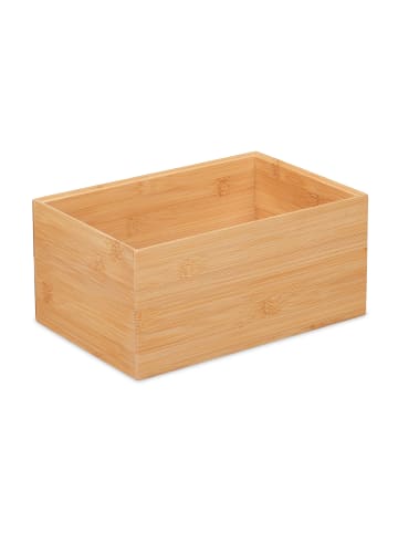 relaxdays Aufbewahrungsbox in Natur - (B)30 x (H)14 x (T)20 cm