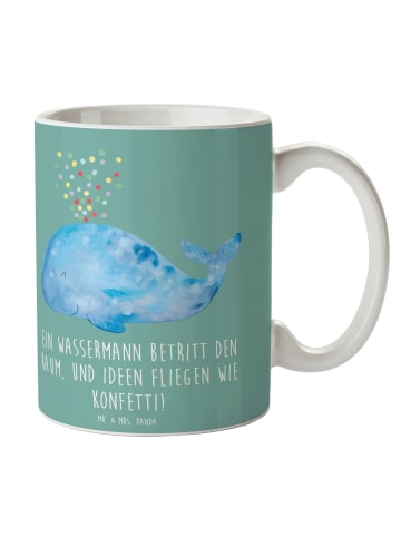 Mr. & Mrs. Panda Teetasse Wassermann Ideenflug mit Spruch in Meeresbrise