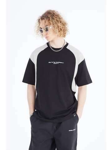 Ossy Homer Herren T-Shirt Oversize Fit Cotton mit 320gsm Baumwolle Shirt in Schwarz