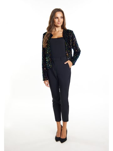 faina Damen Jacke Mit Pailletten in Blau Mehrfarbig