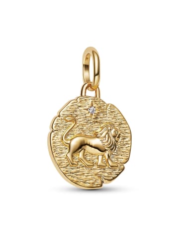 Pandora Medaillon Anhänger Goldfarben Löwe