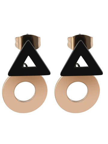 Adeliás Damen Ohrringe – Ohrstecker aus Edelstahl in gold