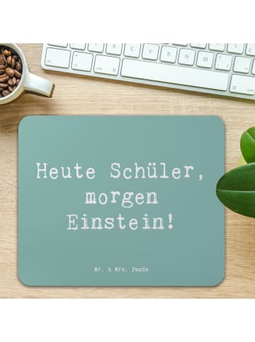 Mr. & Mrs. Panda Mauspad Spruch Schulanfang Inspiration mit Spruch in Meeresbrise