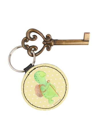 Mr. & Mrs. Panda Anhänger Schildkröte Wanderer ohne Spruch in Gelb Pastell