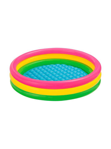 Intex Planschbecken Sunset Glow Baby Pool 3-Ring 114x25cm in bunt