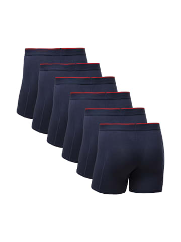 DANISH ENDURANCE Boxershorts Bamboo Trunks with fly in navy blue