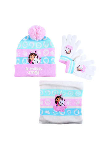 Gabby's Dollhouse 3-tlg. Winter Mütze Set: Gabby´s Dollhouse in Bunt
