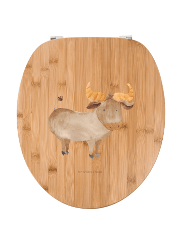 Mr. & Mrs. Panda klo deckel Sternzeichen Stier ohne Spruch in Braun