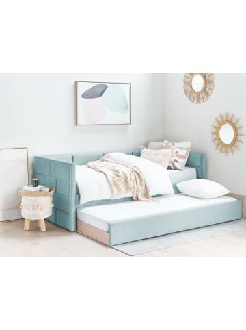 Beliani Kinderbett CHAVONNE in Grün - (W) 99 x (H) 80 x (L) 218 cm