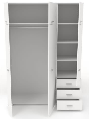 58 aufm Kessel KINDERZIMMER-SET Paca 40 5-tlg. Holznachbildung Weiß/Eiche