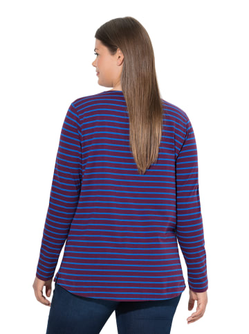 LAURASØN Langarmshirt in traubenrot