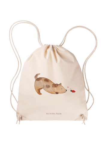 Mr. & Mrs. Panda Jutebeutel Hund Marienkäfer ohne Spruch in Creme