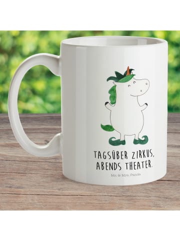 Mr. & Mrs. Panda Plastikbecher Einhorn Joker mit Spruch in Weiß