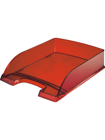 Leitz Briefablage A4 Polystyrol hochglänzend rot transparent