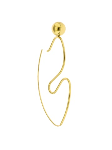 usha WHITE LABEL Women Thread-Through Earrings in Gold