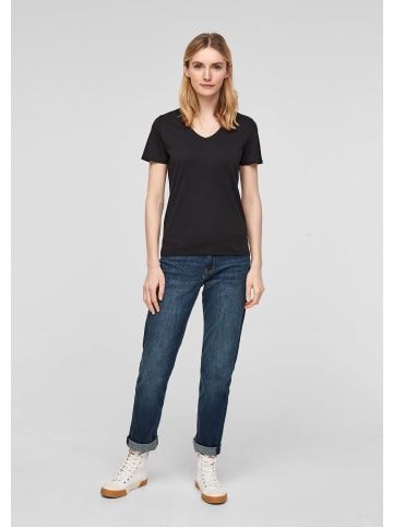 s.Oliver T-Shirt kurzarm in Schwarz