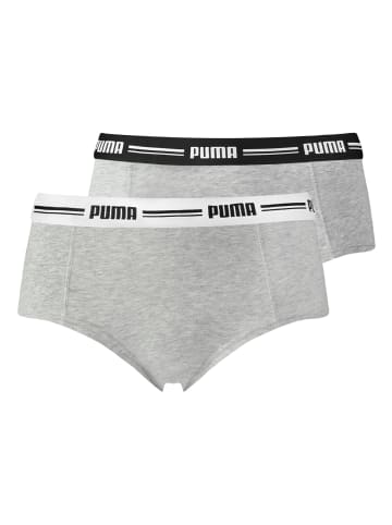 Puma 2er Pack Mini Shorts in Grau