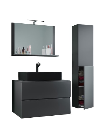 ebuy24 Badmöbelset LendasLBL anthrazit anthrazit 114 x 52 cm