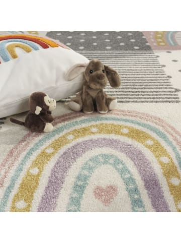 KADIMA DESIGN Kinderteppich Prinzessinnen‑Patchwork Kinderzimmer in Pink