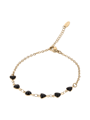 myMo ROCKS Women Chain Bracelet in Gold Black