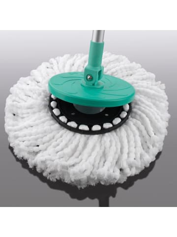 Clean Maxx Ersatz-Moppaufsatz rund 2er-Set Power-Wischmopp Blau